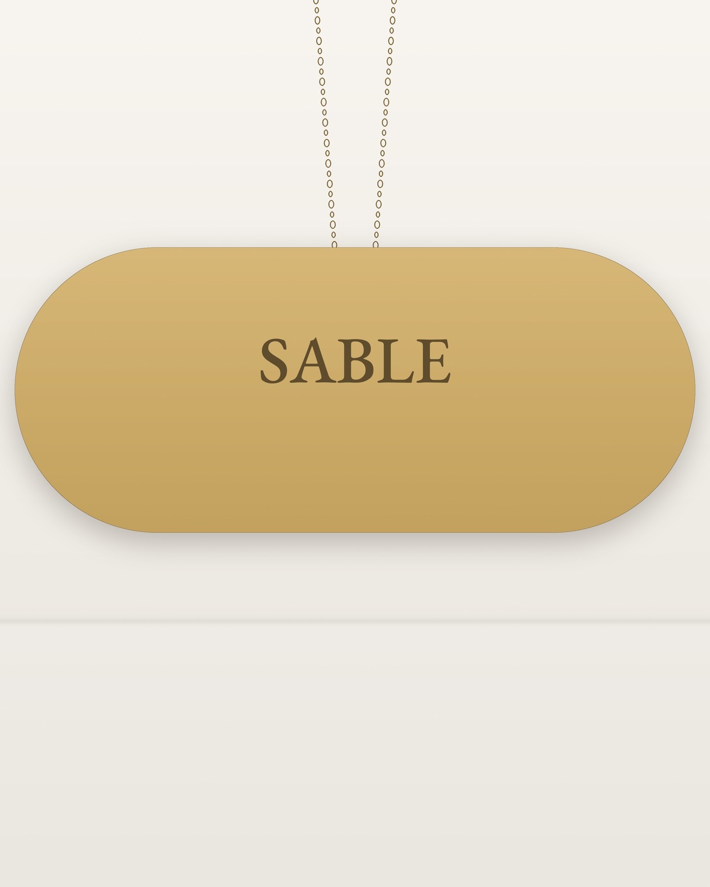 The Signature Bar Necklace, studio view