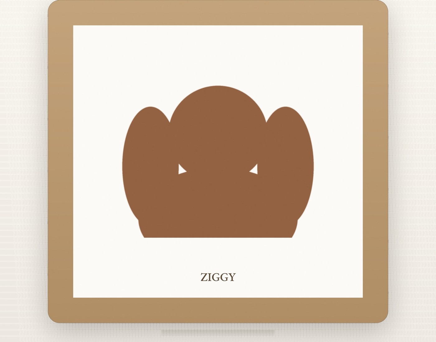 Ziggy's desk mini portrait