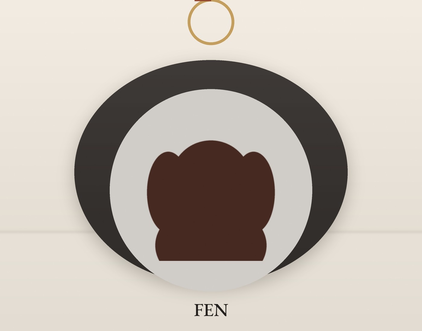 Fen's hand-painted ornament
