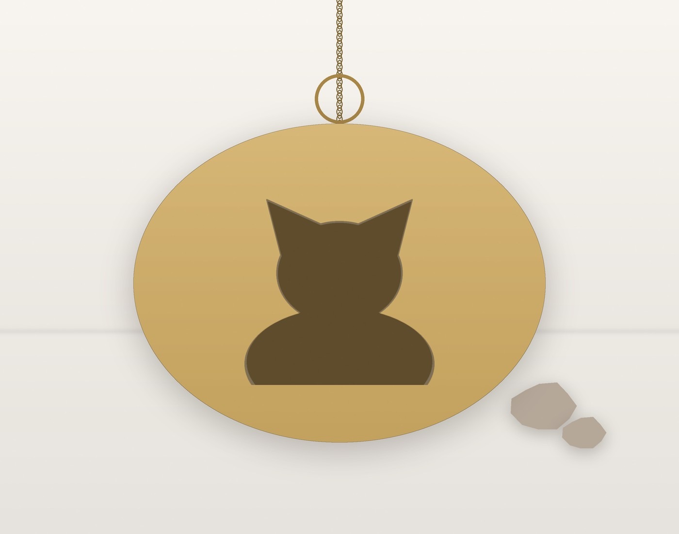 Miso's oval locket