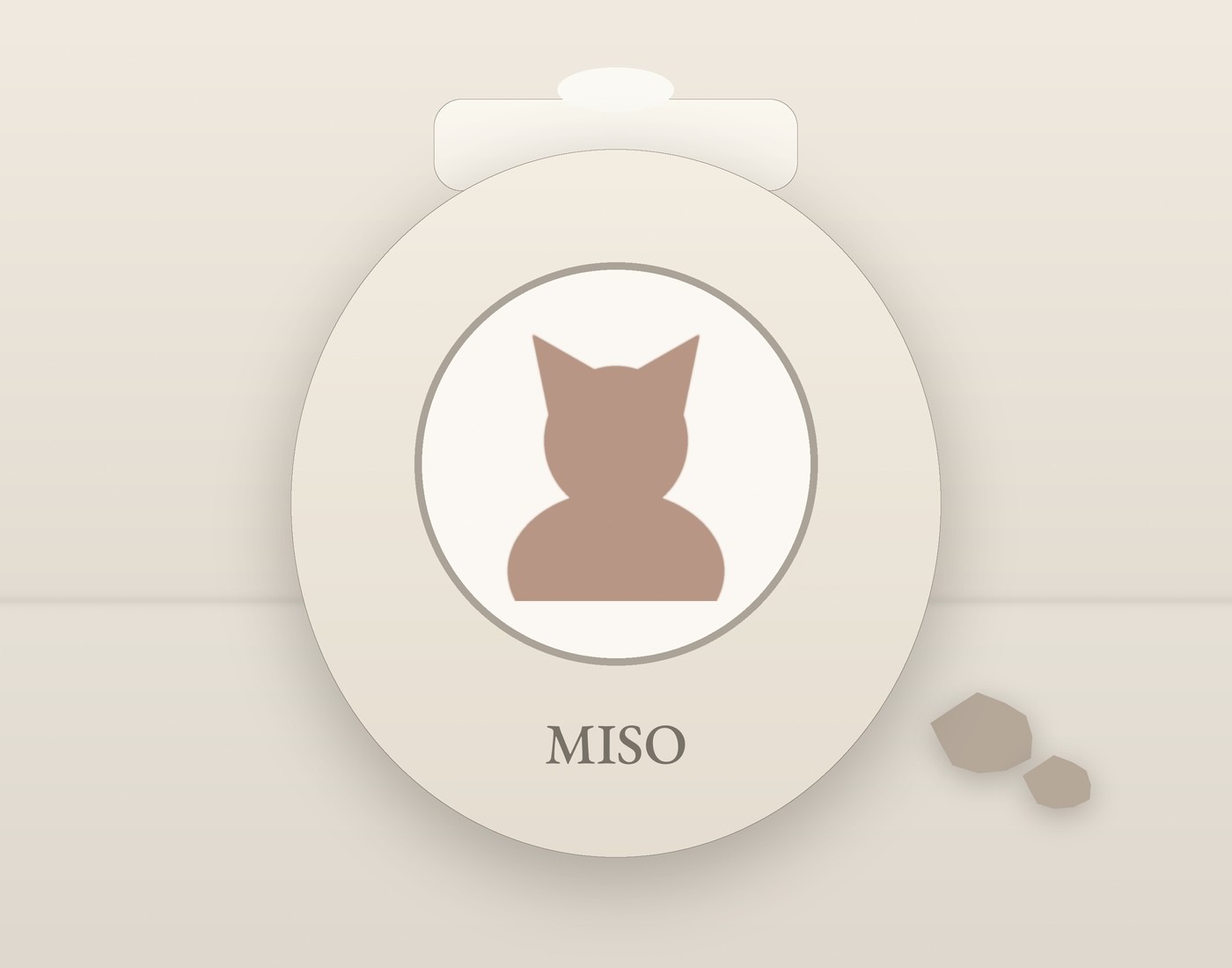 Miso's hand-painted ceramic urn