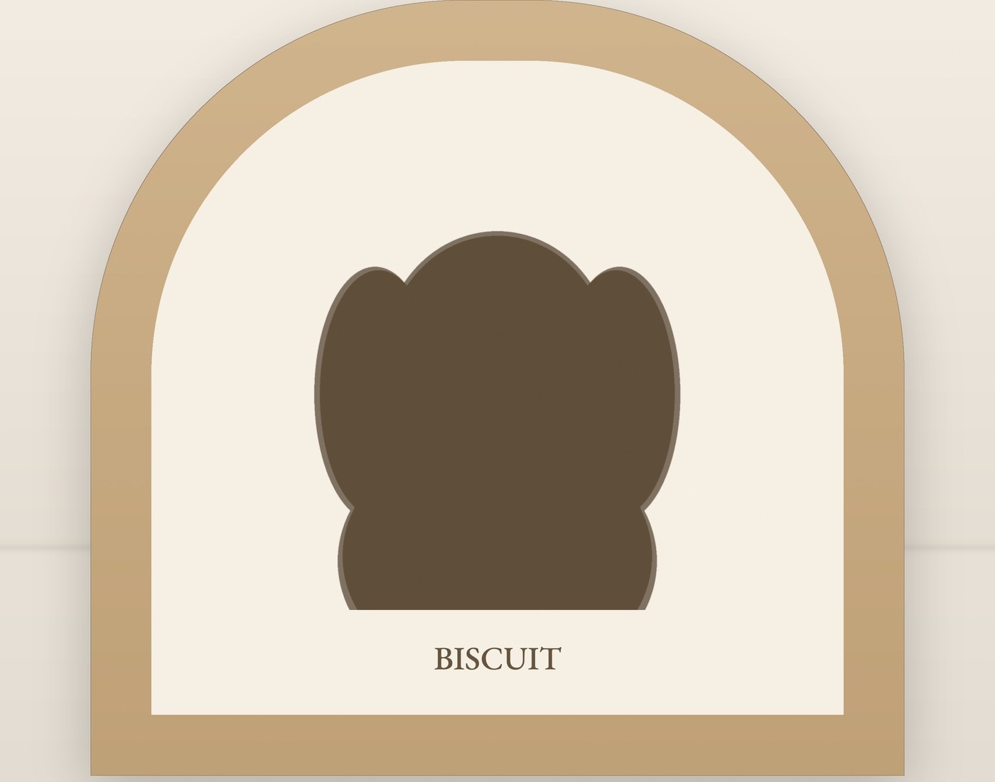 Biscuit's arched portrait frame
