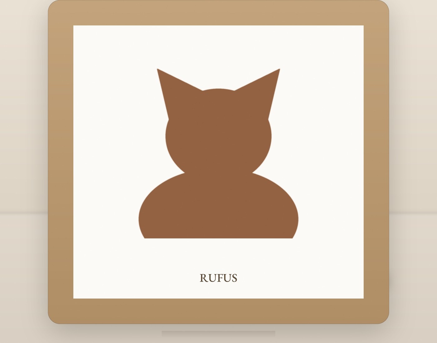 Rufus's desk mini portrait